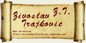 Živoslav Trajković vizit kartica